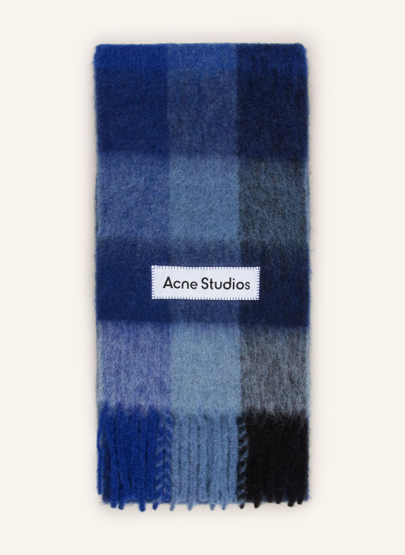 Acne Studios Sjaal met alpaca BLAUW / LICHTBLAUW / DONKERBLAUW