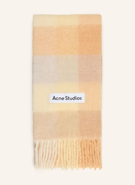 Acne Studios Scarf with alpaca BEIGE / LIGHT YELLOW / DARK YELLOW