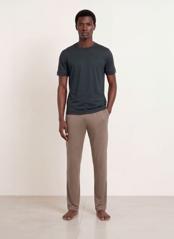 zimmerli Schlafshirt SUSTAINABLE LUXURY DUNKELBLAU