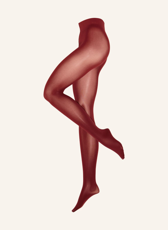 Wolford Rajstopy cienkie VELVET DE LUXE 66 KOMFORT 3265 bordeaux