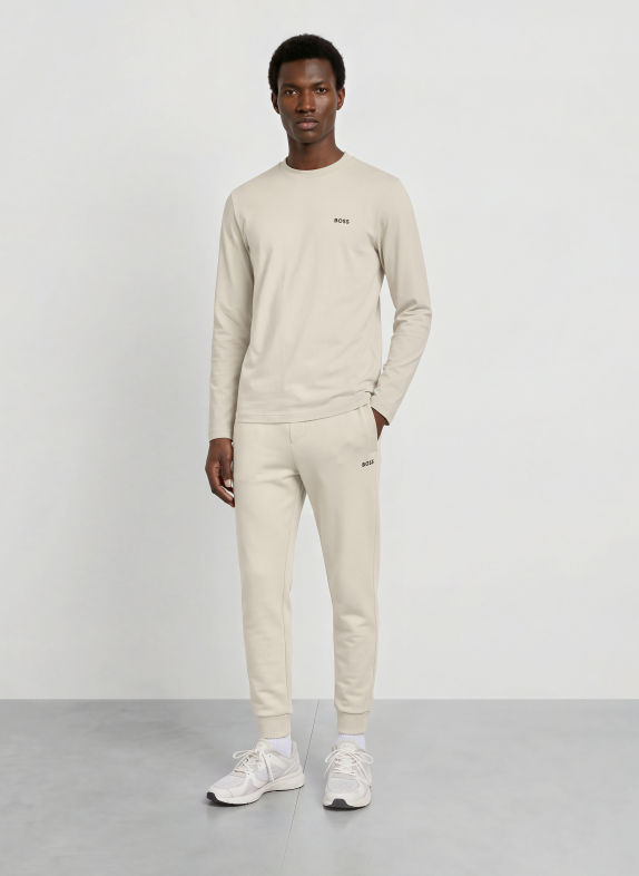 BOSS Long sleeve shirt BEIGE