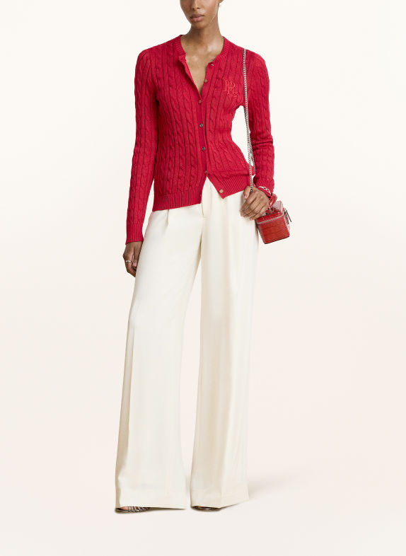 LAUREN RALPH LAUREN Strickjacke ROT