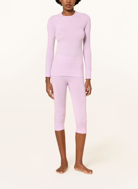 FALKE Functionele broek WOOL-TECH met verkorte beenlengte en merinowol 6819 light lilac