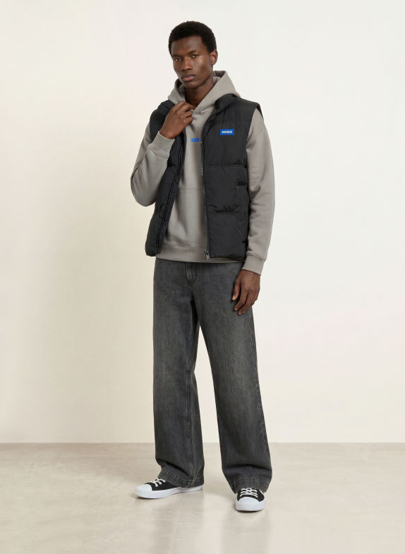 HUGO Hoodie NAZARDO DONKERGRIJS
