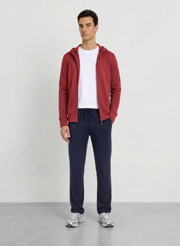 icebreaker Midlayer-jas MERINO 260 QUANTUM IV DONKERROOD
