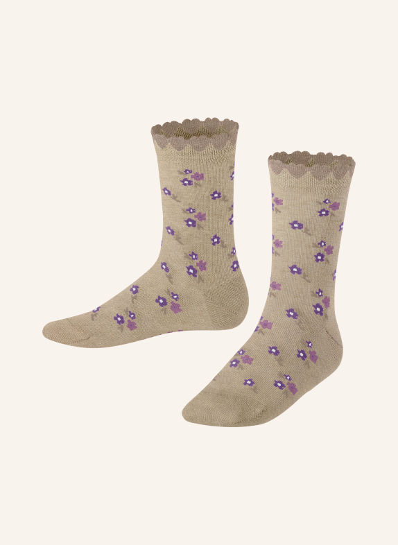 FALKE Sokken DITSY FLOWERS 4650 SAND MEL.