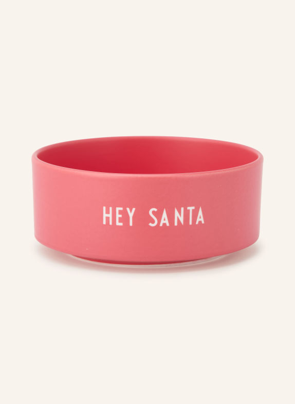 DESIGN LETTERS HEY SANTA Bowl RED / WHITE