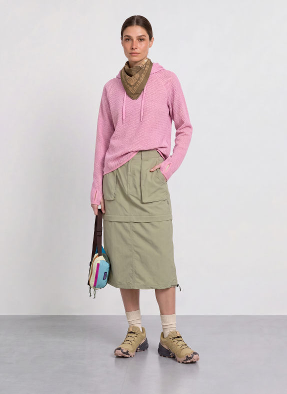 me°ru' Fleece hoodie CALAIS DUSKY PINK