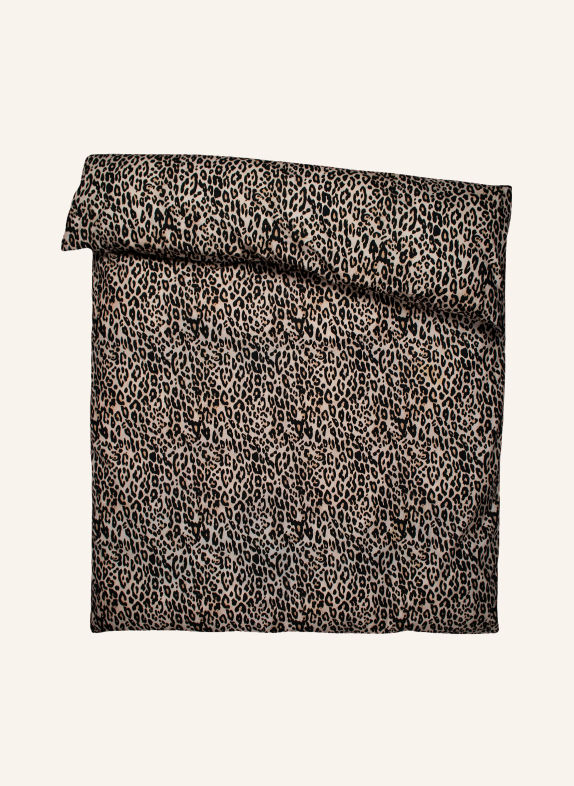 zoeppritz Duvtäcke EASY LEOPARD BEIGE / SVART