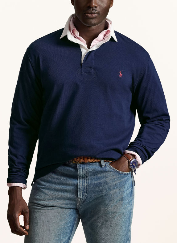 POLO RALPH LAUREN Big & Tall Jersey-Poloshirt DUNKELBLAU