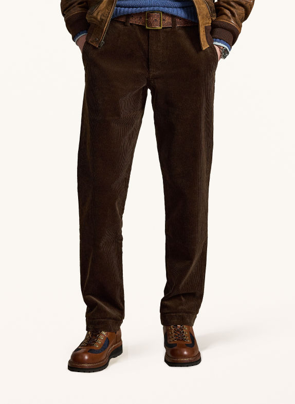 POLO RALPH LAUREN Cordchino stretch straight fit MARRON FONCÉ