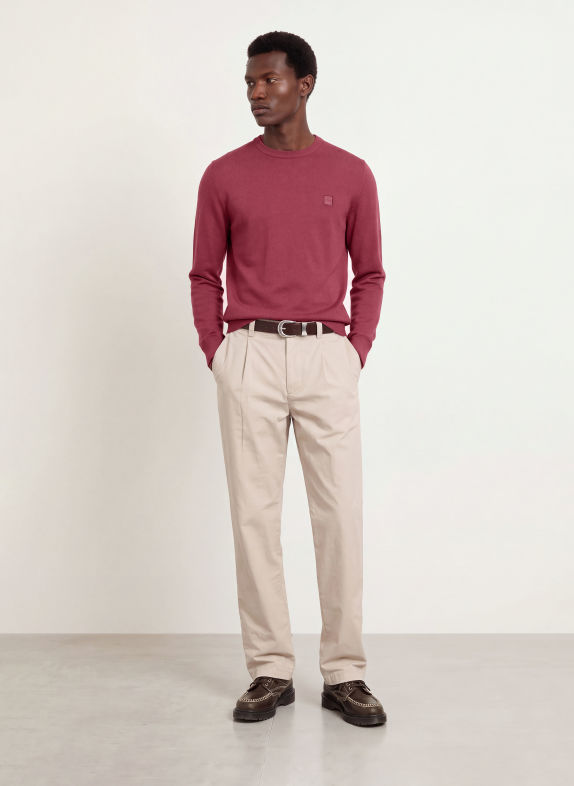 BOSS Pullover KANOVANO DUNKELROT
