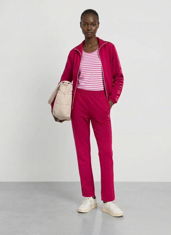 JOY sportswear T-shirt ALLISON FUCHSIA / WIT