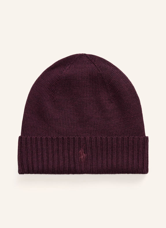 POLO RALPH LAUREN Čepice TMAVĚ ČERVENÁ