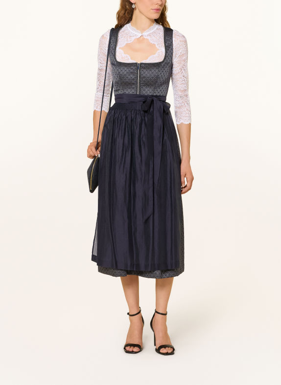 KRÜGER Blouse Dirndl JULENE en dentelle à manches 3/4 BLANC