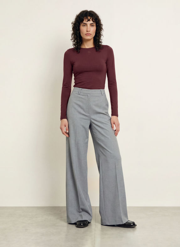 HUGO Tricou cu mâneci lungi DASIIA ROȘU ÎNCHIS