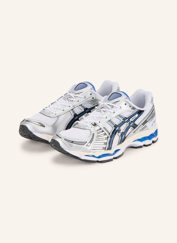ASICS Sneaker GEL-KAYANO 12.1 WEISS / SILBER / DUNKELBLAU