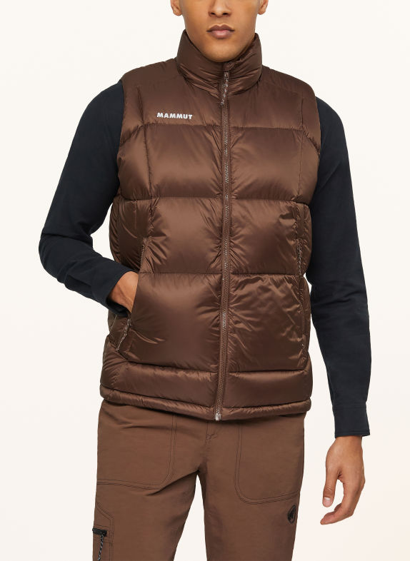 MAMMUT Daunenweste GACIER GLOW IN VEST BRAUN