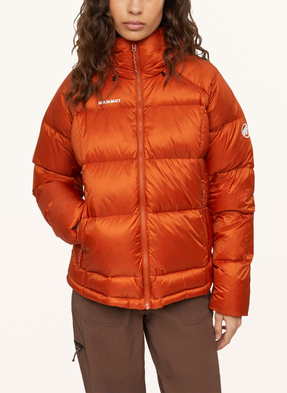 MAMMUT Kurtka puchowa GLACIER GLOW IN POMARAŃCZOWY / BIAŁY