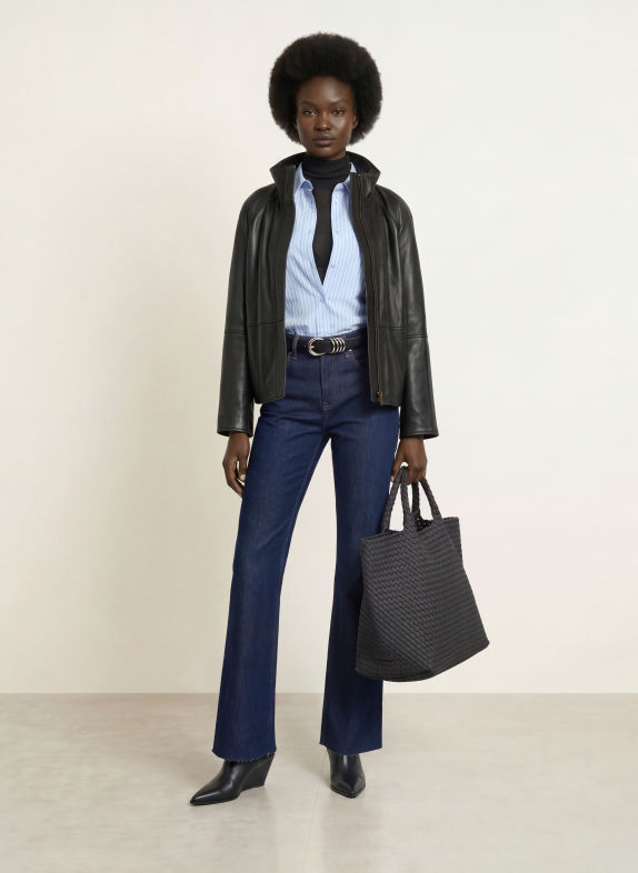 Naghedi Shoppers ST. BARTHS LARGE met Pouch DONKERGRIJS