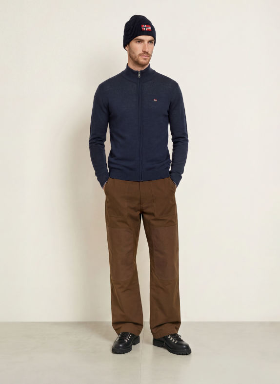 NAPAPIJRI DAMAVAND cardigan DARK BLUE
