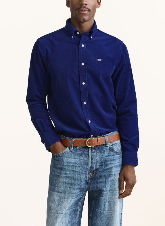 GANT Cordhemd Regular Fit BLAU