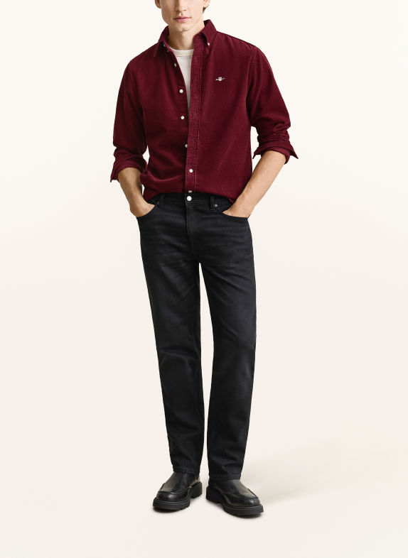 GANT Cord shirt regular fit DARK RED