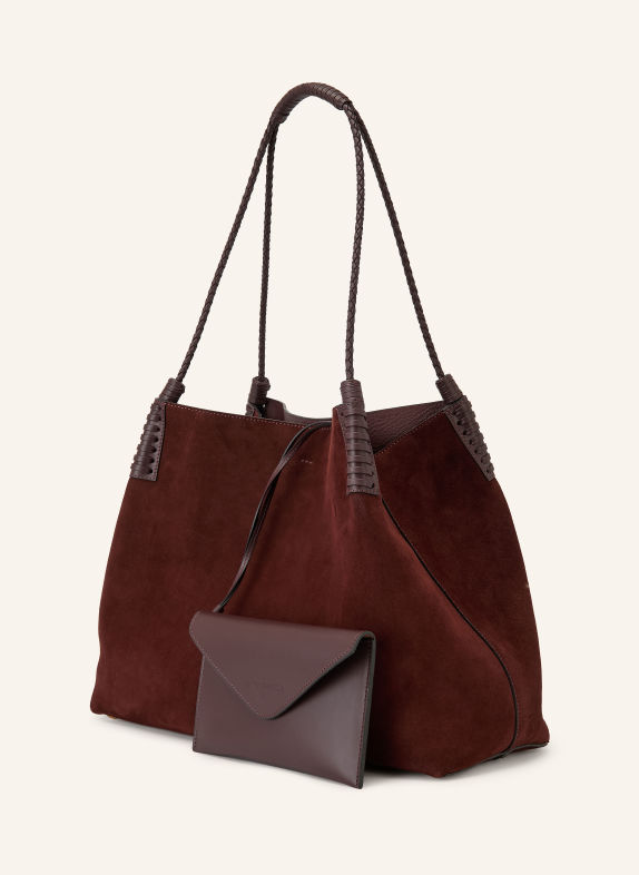ETRO Shoulder bag LIBRA with pouch DARK BROWN / GOLD