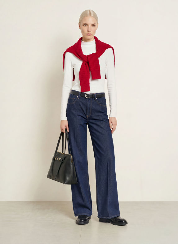 TOMMY HILFIGER Longsleeve WEISS