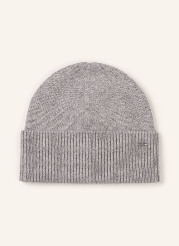 BOSS Mütze aus Cashmere GRAU