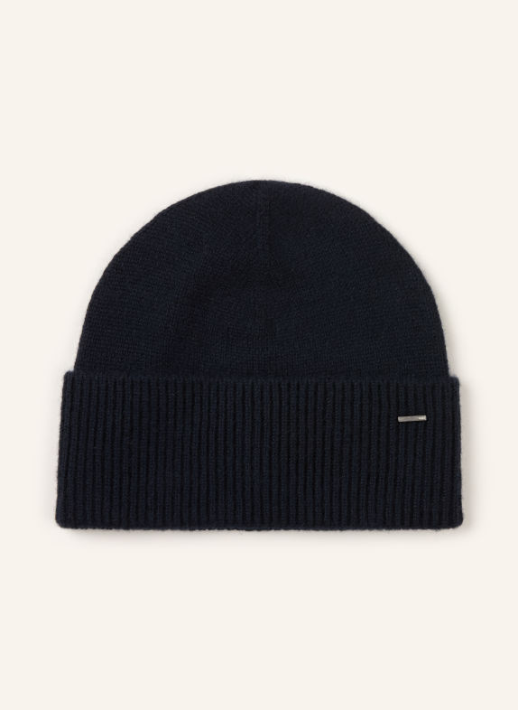 BOSS Mütze aus Cashmere DUNKELBLAU