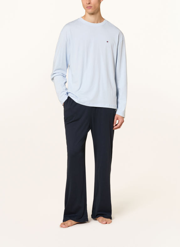 TOMMY HILFIGER Schlafanzug HELLBLAU / DUNKELBLAU