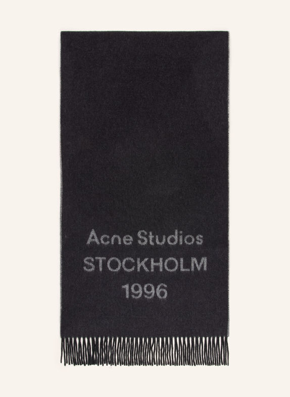 Acne Studios Schal SCHWARZ / GRAU