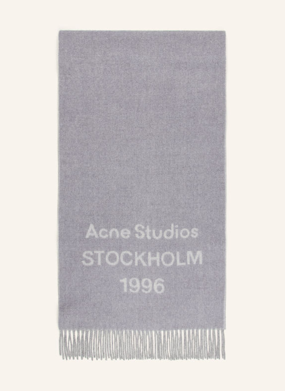 Acne Studios Schal GRAU / HELLGRAU