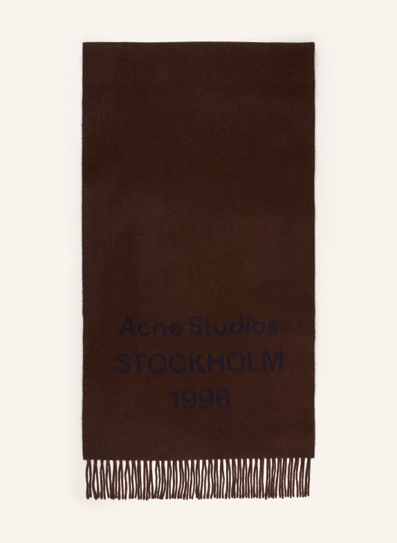 Acne Studios eșarfă MARO ÎNCHIS / ALBASTRU ÎNCHIS