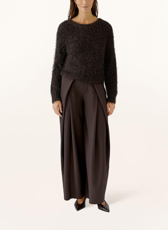 Oui Pullover DUNKELBRAUN