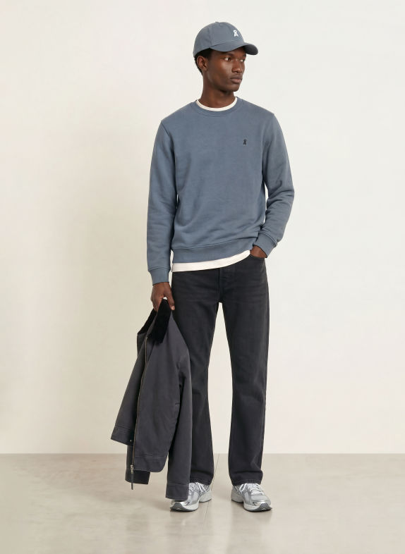 ARMEDANGELS Sweatshirt BAARO HELLBLAU
