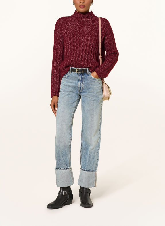 HUGO Sweater SAFINEYNY DARK RED
