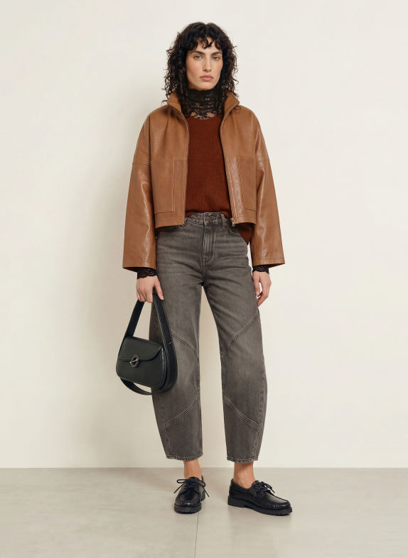 DRYKORN Pullover IMENY mit Alpaka BRAUN