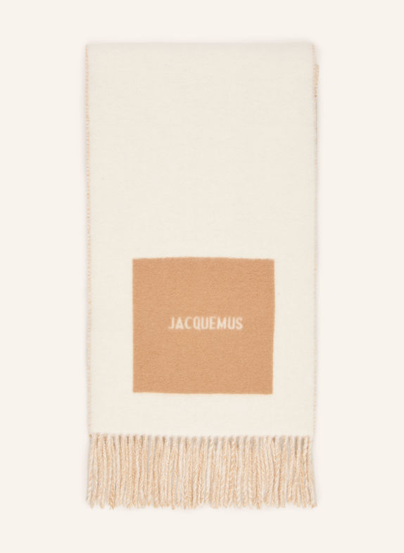 JACQUEMUS Scarves L'ECHARPE ROND CARRE Scarf CREAM / BEIGE