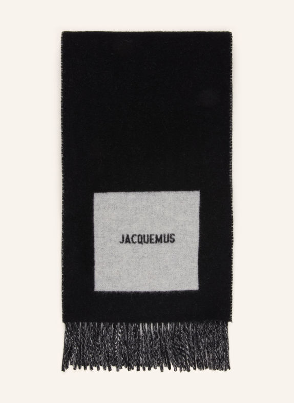 JACQUEMUS Scarves L'ECHARPE ROND CARRE Scarf BLACK