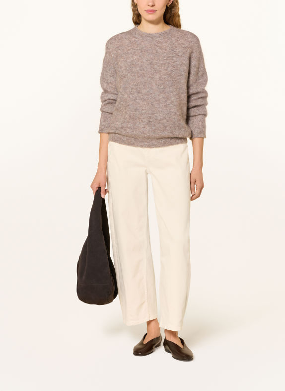 MAERZ MUENCHEN Pullover med mohair TAUPE