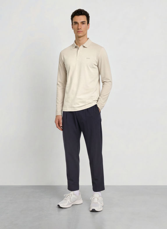BOSS Jersey-Poloshirt PIROL Regular Fit CREME