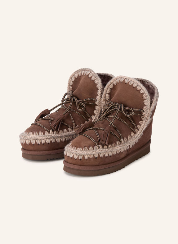 mou Bottes SCOUBIDOO LACE MARRON FONCÉ