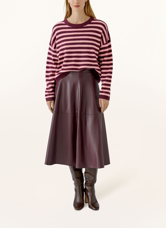 Oui trui DONKERROOD / ROZE