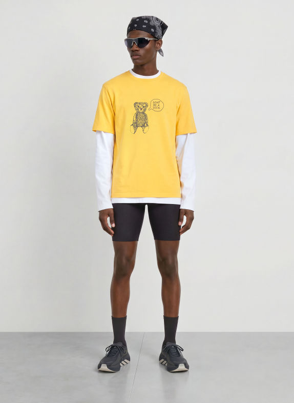 District Vision T-shirt CALIFORNIA JAUNE / BLEU FONCÉ