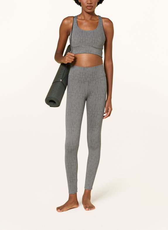 MANDALA Leggings MONO PRINTED GRAY / DARK GRAY