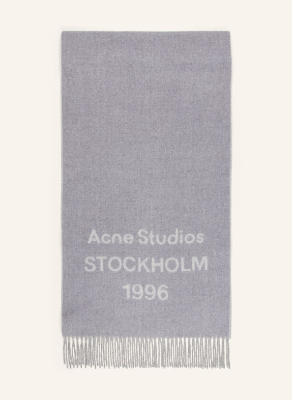 Acne Studios Schal GRAU / HELLGRAU