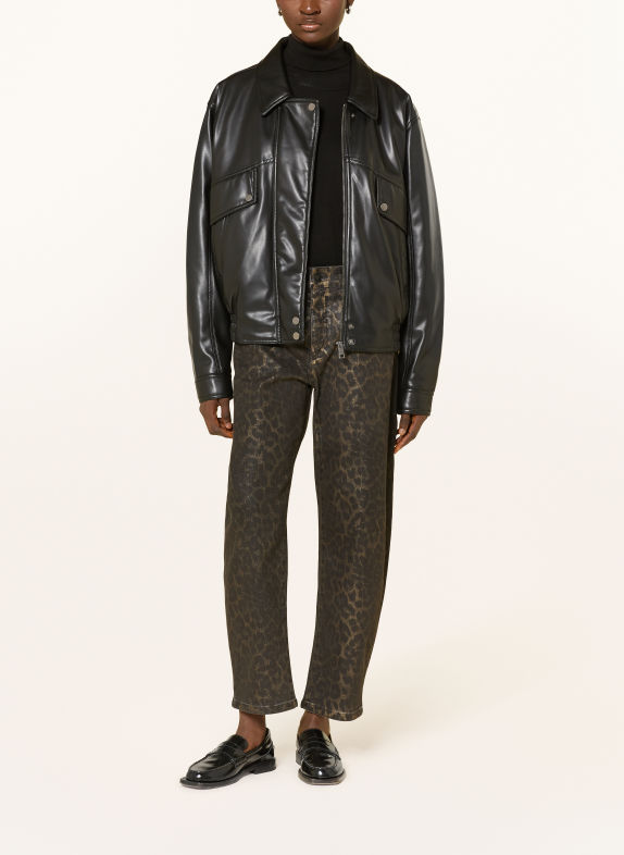 MAC Barrel Jeans DANNI D077 leo coated brown