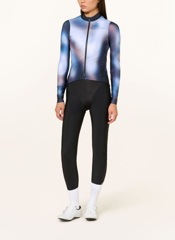X-BIONIC Cyklistický termo dres COREFUSION RIDE ČERNOŠEDÁ / FUCHSIOVÁ / TMAVĚ MODRÁ